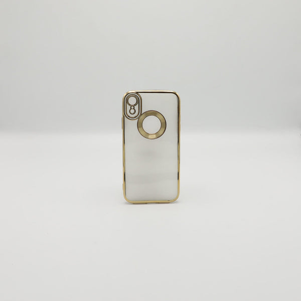 Iphone Mobile Pouch Iphone 11 Golden Transparent Back Rs 450