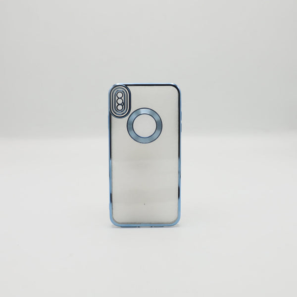 Iphone XS Max  Mobile Pouch Sky Blue Transparent Back Rs 450