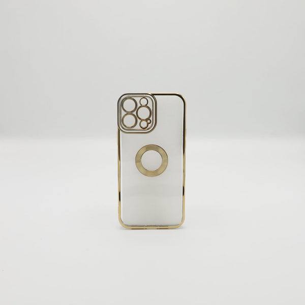 Iphone 13 Pro Max Mobile Golden Transparent Back Rs 450