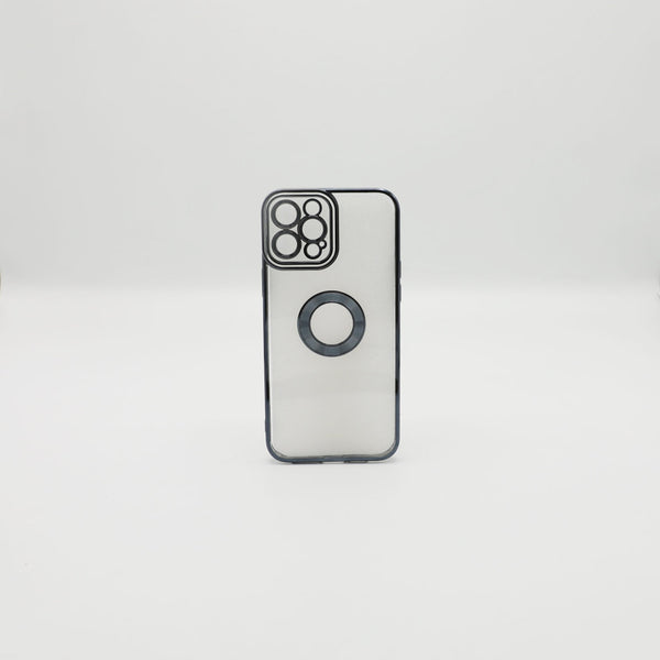 Iphone12 Pro Max Mobile Pouch Black Transparent Back Rs 450