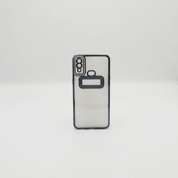 Samsung Mobile Pouch A10S Black Transparent Back Rs 450