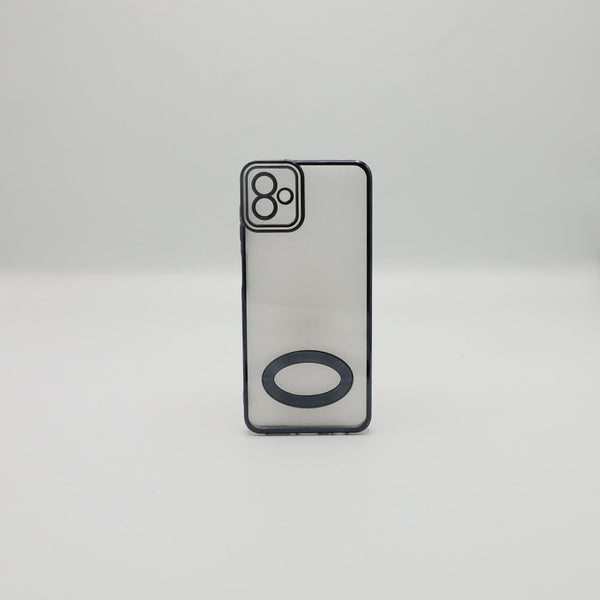 Samsung Mobile Pouch A04 4G Black Transparent Back Rs 450