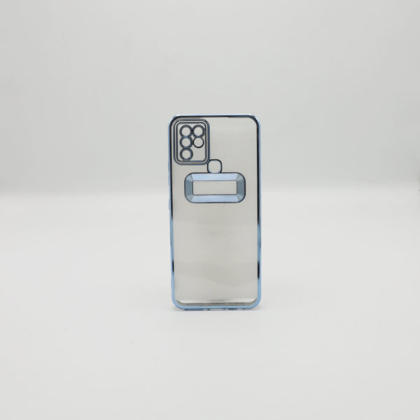 Infinix Mobile Pouch Hot10 Sky Blue Transparent Back Rs 450