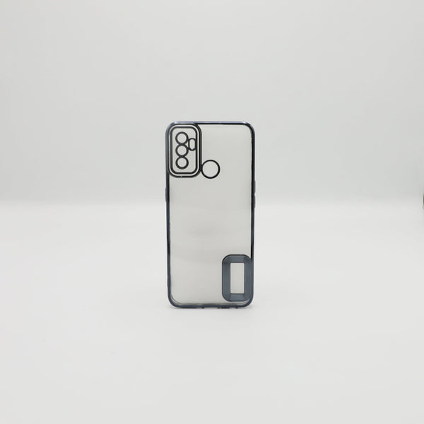 Oppo Mobile Pouch A53 Black Transparent Back Rs 450