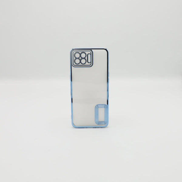 Oppo Mobile Pouch F17 Pro Sky Blue Transparent Back Rs 450