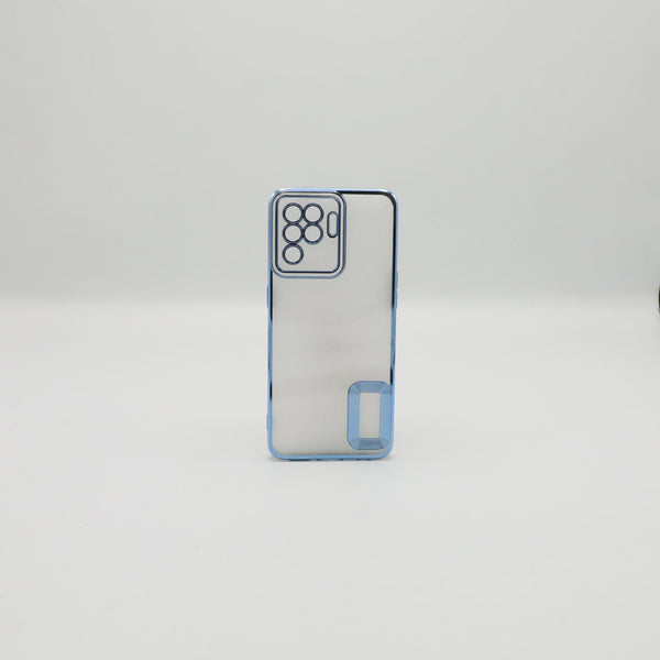 Oppo Mobile Pouch F19 Pro Sky Blue Transparent Back Rs 450