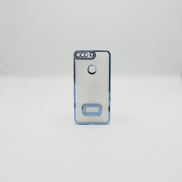 Huawei Mobile Pouch Y7 Prime 2018 Sky Blue Transparent Back Rs 450