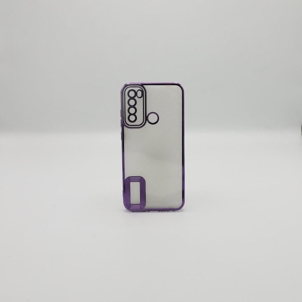 MI Mobile Pouch Note 8 Purple Transparent Back Rs 450