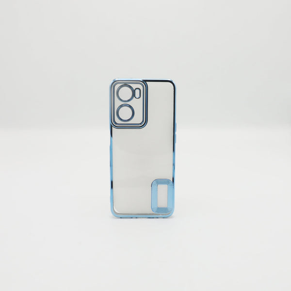 Oppo Mobile Pouch A57 2022 New 4G Sky Blue Transparent Back Rs 450