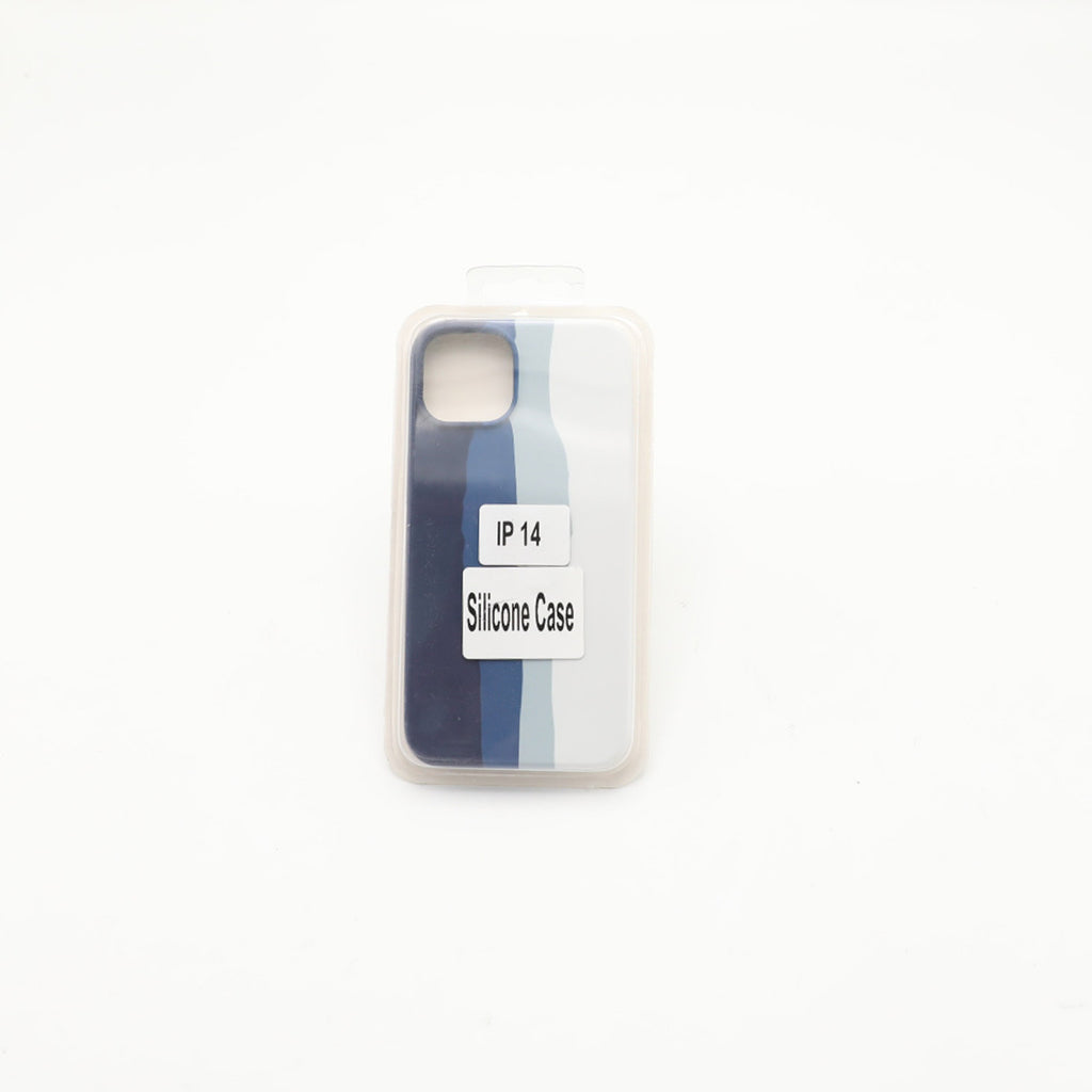 Iphone 14 Silicone Mobile Pouch Blue Colorful Rs 600