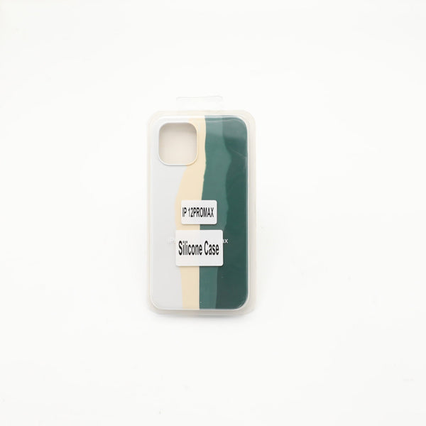 Iphone 12 Pro Max  Silicone Mobile Pouch White Colorful Rs 600