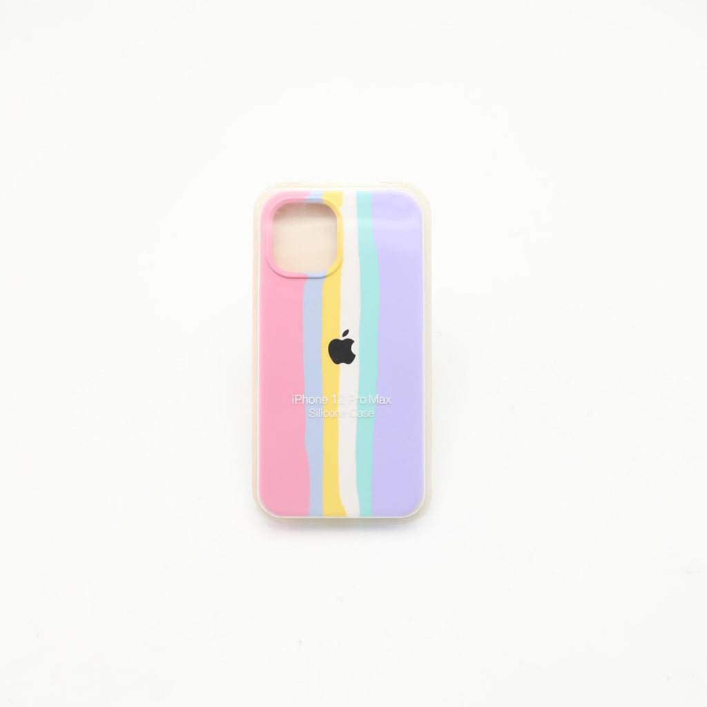Iphone 12 Pro Max  Silicone Mobile Pouch Pink Colorful Rs 600