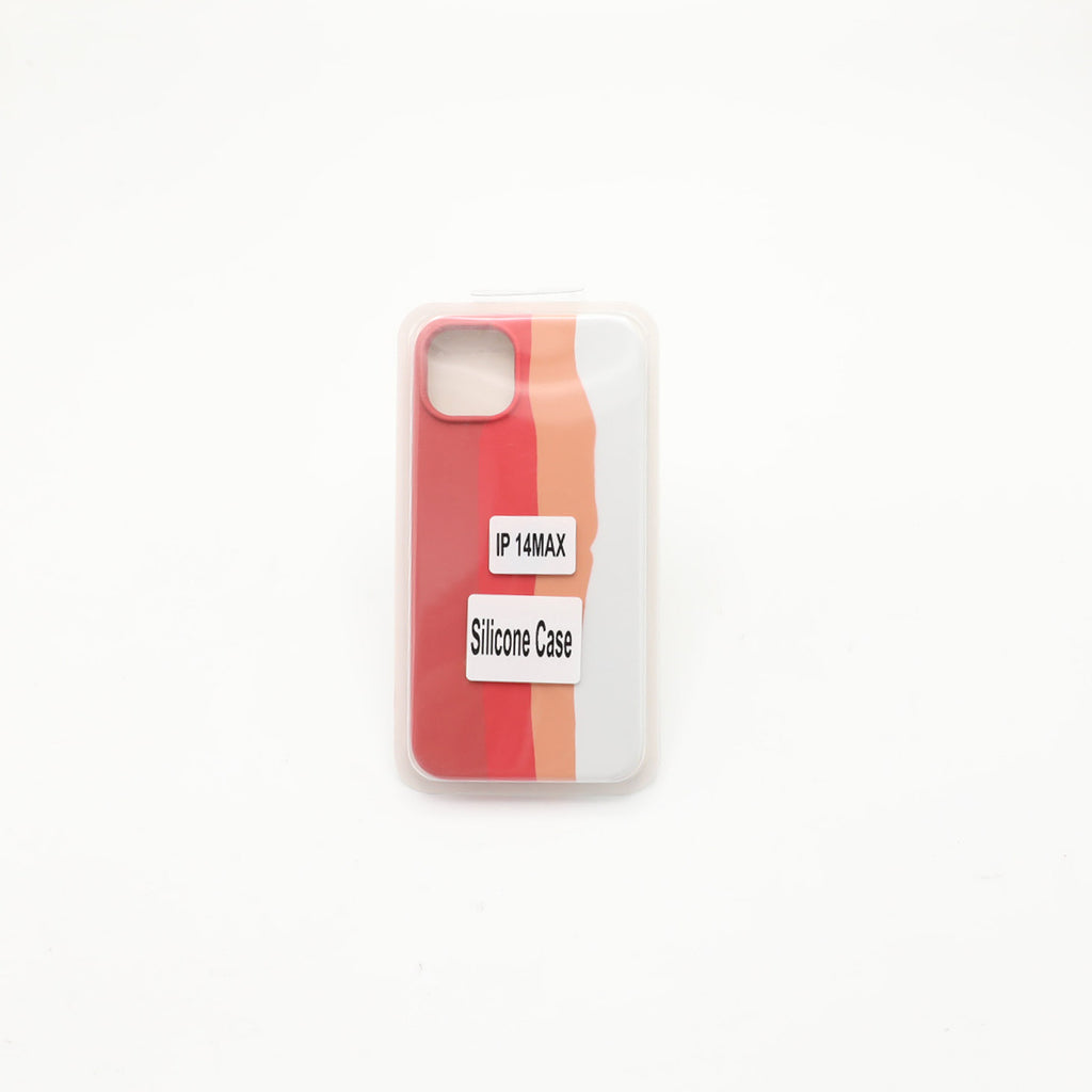 Iphone 14 Max Silicone Mobile Pouch Red Colorful Rs 600
