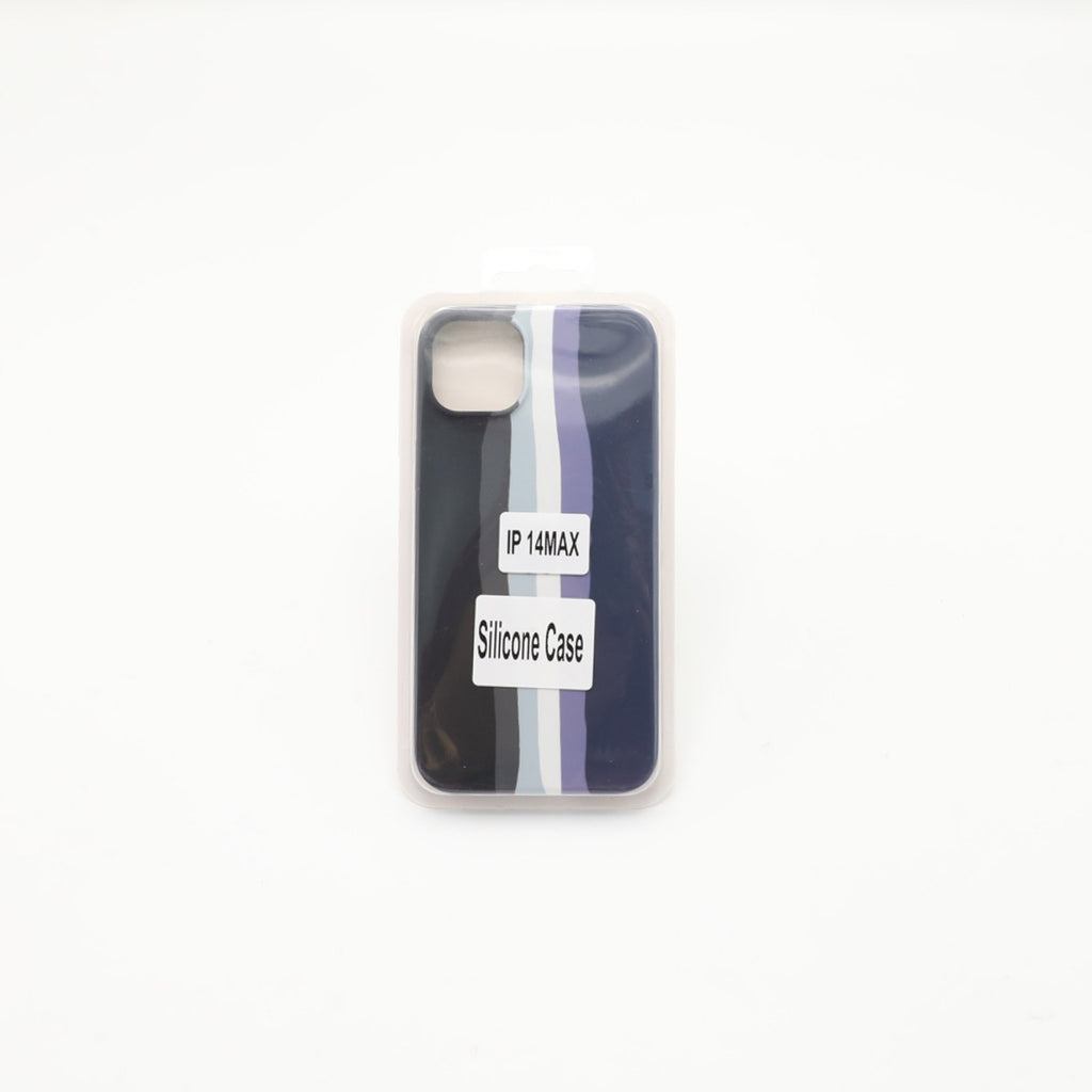 Iphone 14 Max  Silicone Mobile Pouch Blue Colorful Rs 600
