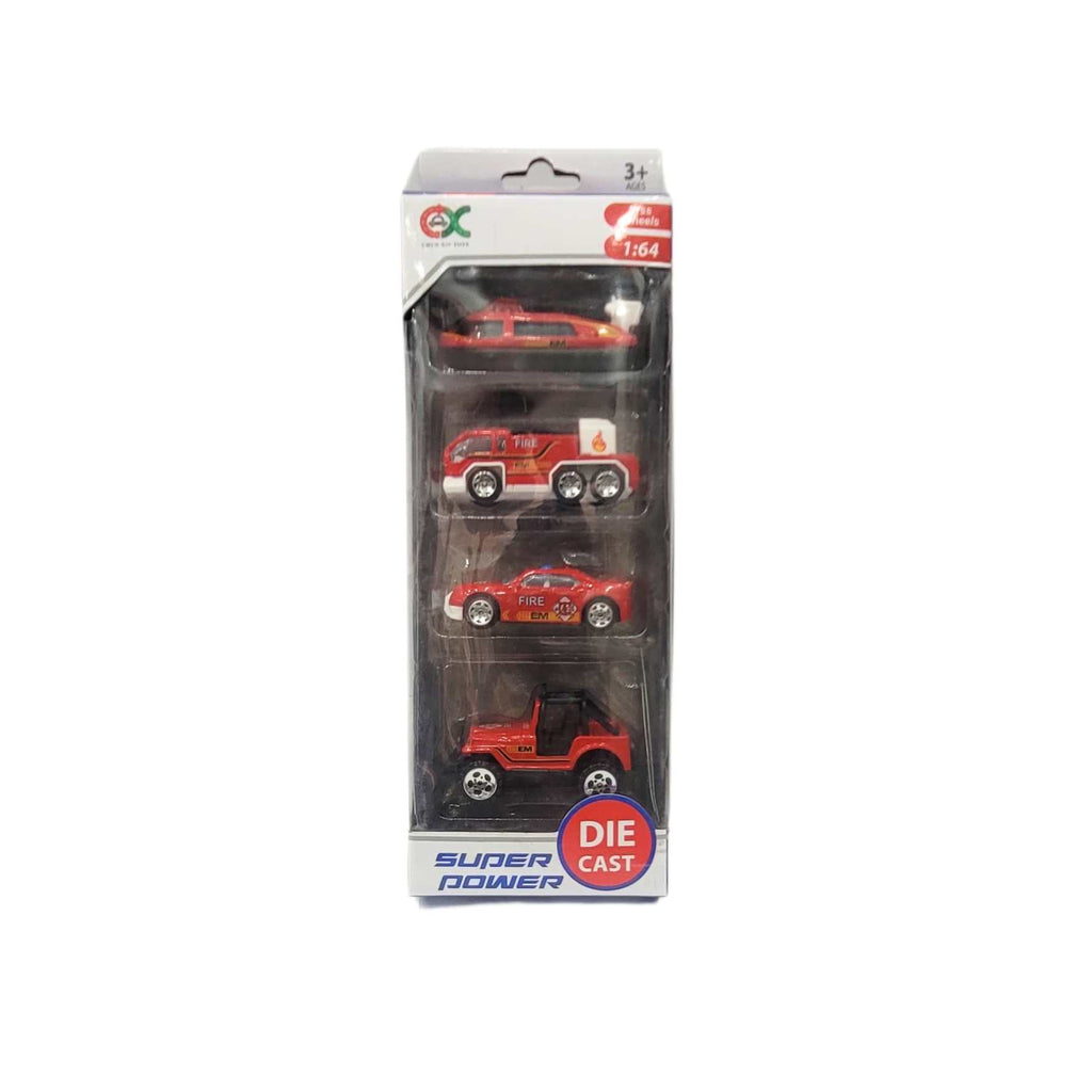 Super Power Die Cast Car | Set Of 4