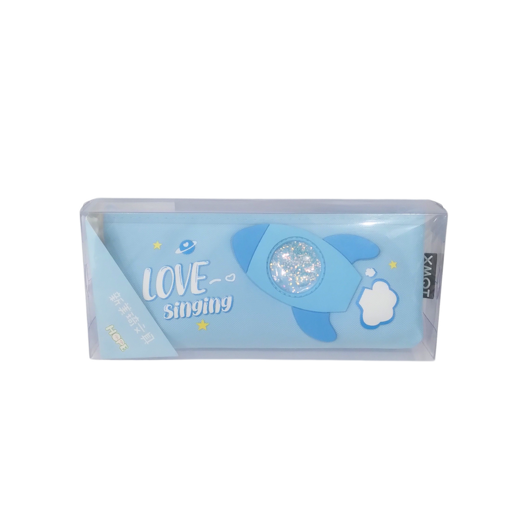 Love Singing Pencil Pouch No H578 Light Blue