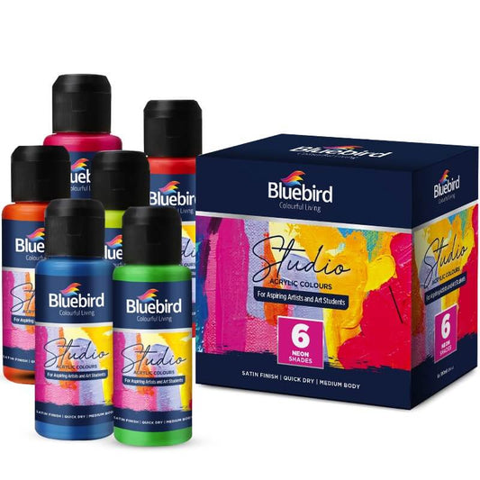 Studio Acrylic 100 ml | Set of 6 Neon Shade