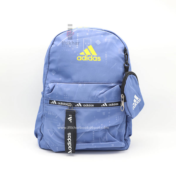 Nylon Self Printed Bag Pack ADI Blue