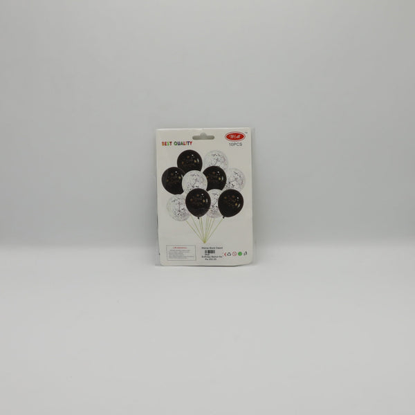 Birthday Ballon No 1295 Transparent & Black (AM)