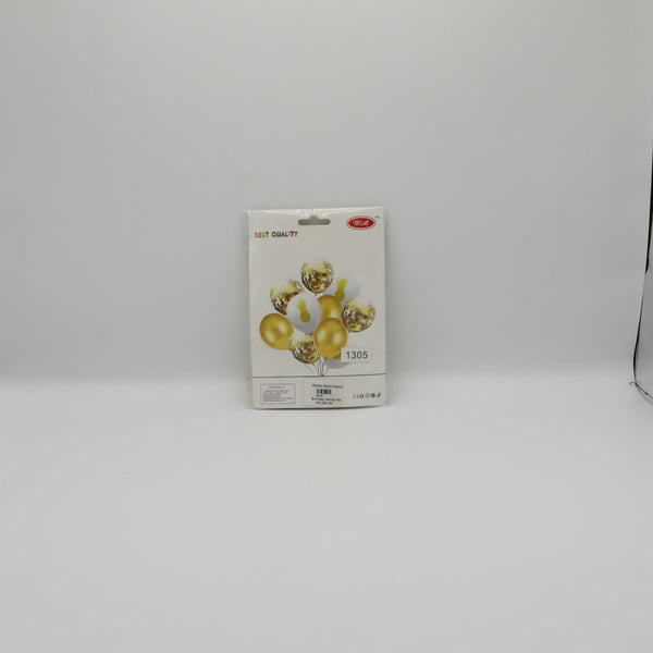 Birthday Balloon No 859 Silver & White (AM)