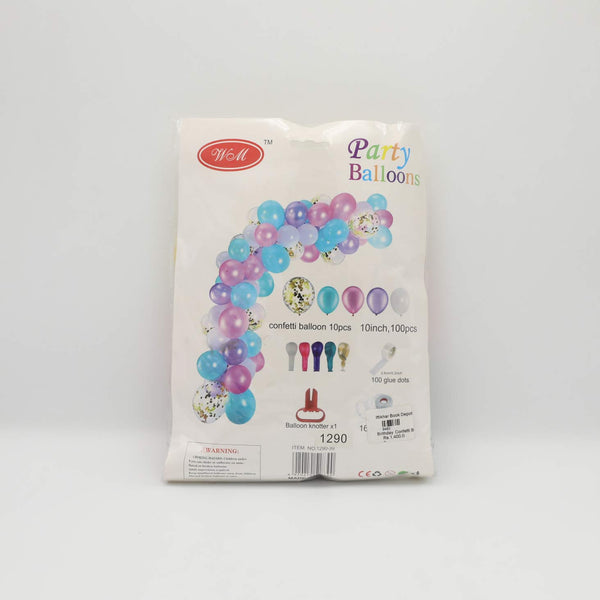 Birthday Confetti Balloon No 1290 ( Light Pink, Purple & White )