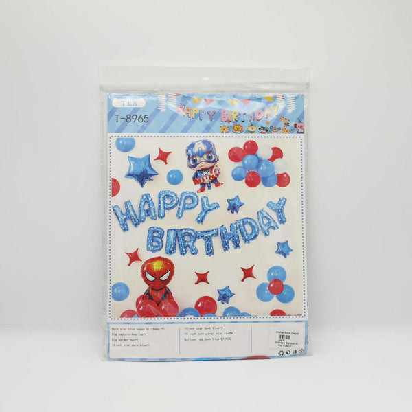 Birthday Balloon With Poster Avenger No 8965