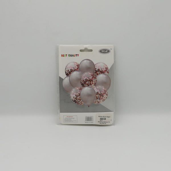 Birthday Balloon No 859 Silver White (AM)