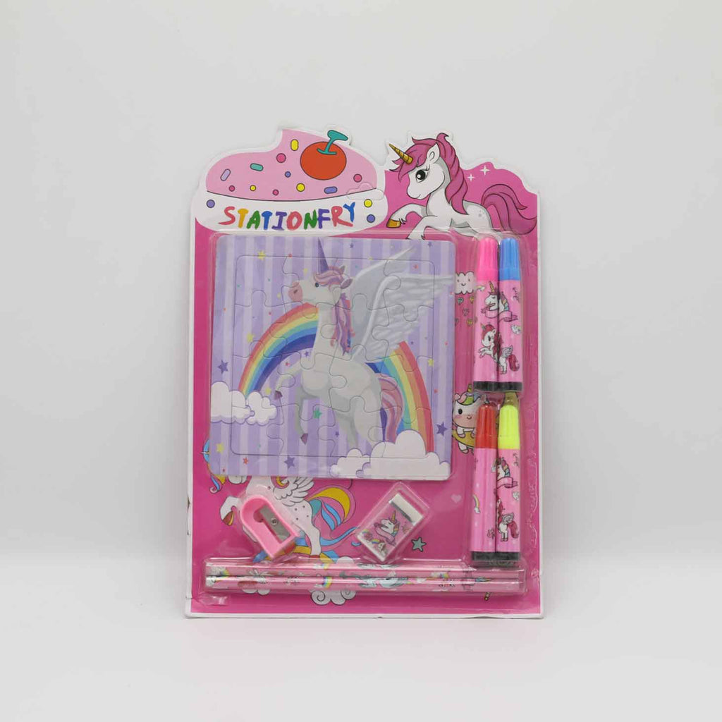 Gift Set With Puzzle & Stationery No 8002 UNI