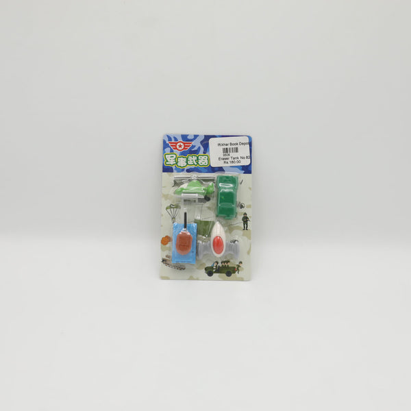 Tank shaped Eraser set No 825