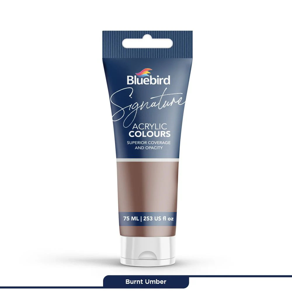 Signature Acrylic Colours 75 ml | Burnt Umber | Bluebird