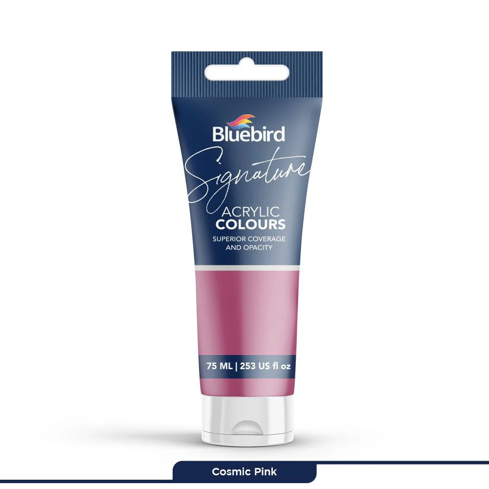 Signature Acrylic Colours 75 ml | Cosmic Pink | Bluebird