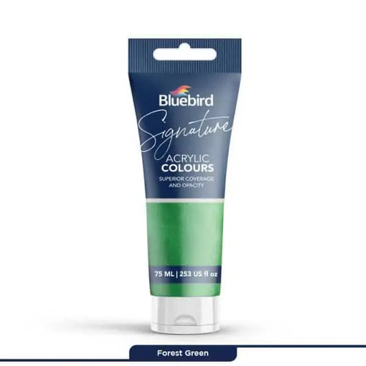 Signature Acrylic Colours 75 ml | Forest Green | Bluebird