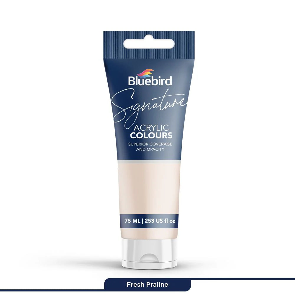 Signature Acrylic Colours 75 ml | Fresh Praline | Bluebird