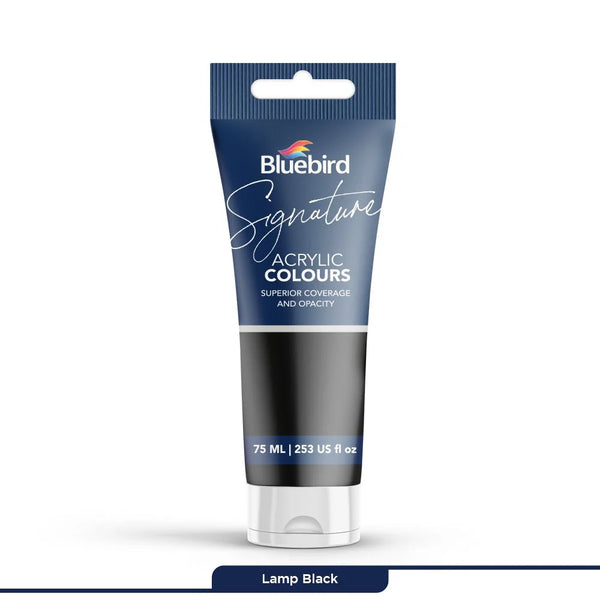 Signature Acrylic Colours 75 ml | Lamp Black | Bluebird