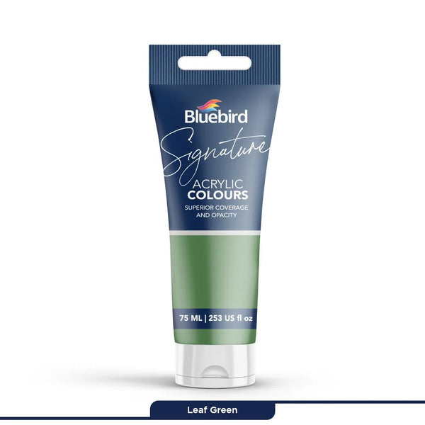 Signature Acrylic Colours 75 ml | Leaf Green | Bluebird