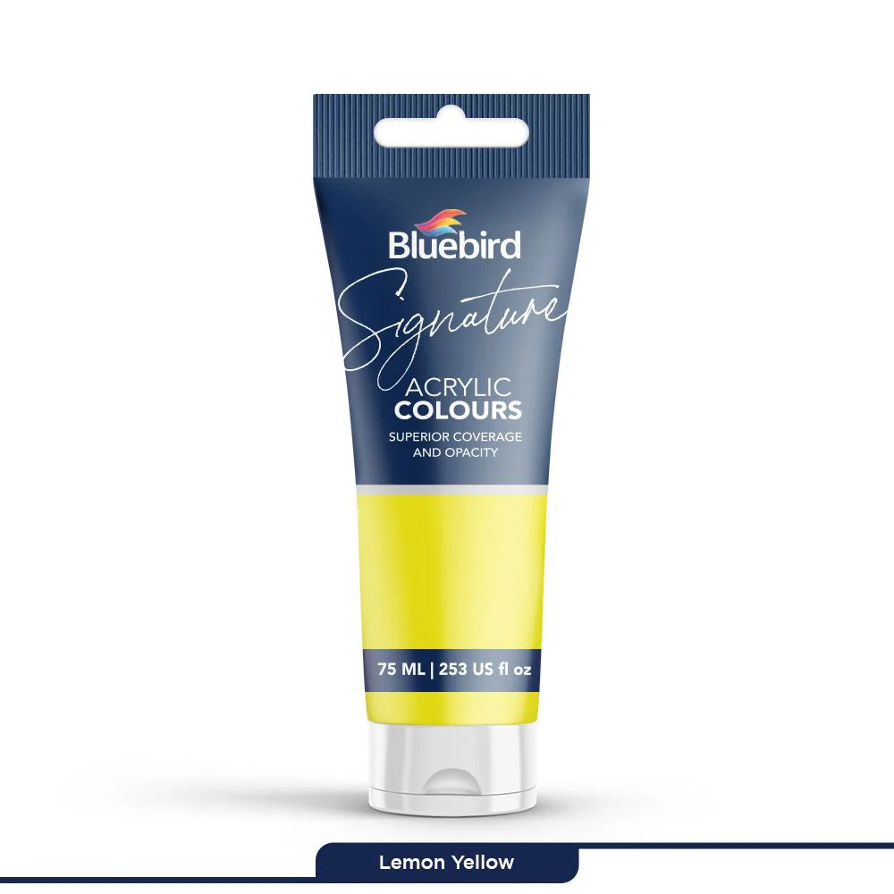 Signature Acrylic Colours 75 ml | Lemon Yellow | Bluebird