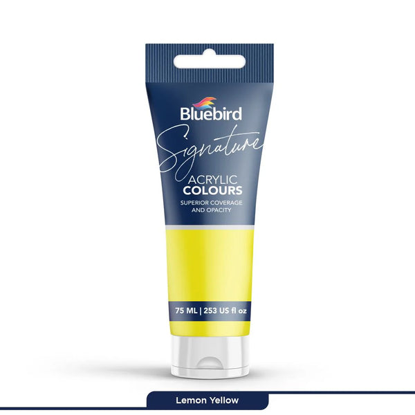 Signature Acrylic Colours 75 ml | Lemon Yellow | Bluebird
