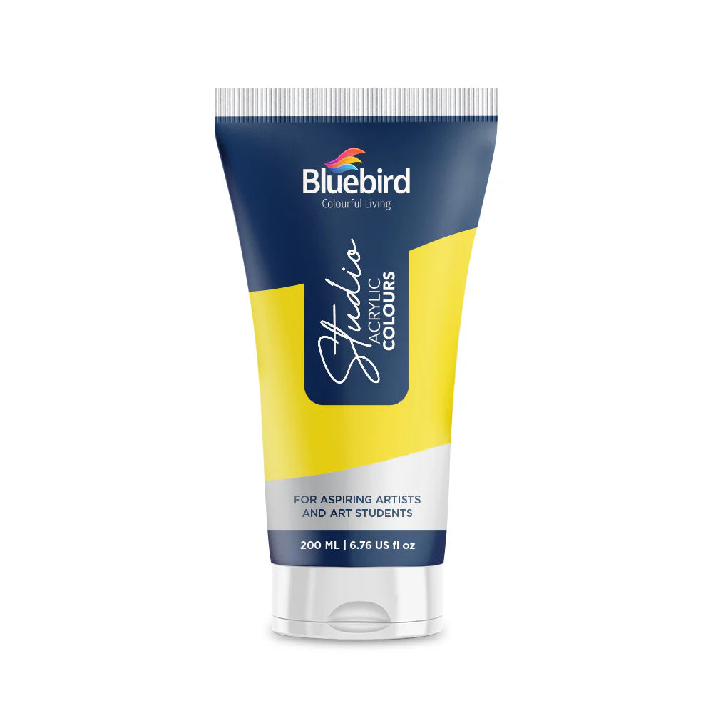 Acrylic Studio 200 ml | Primary Lemon Yellow | Bluebird