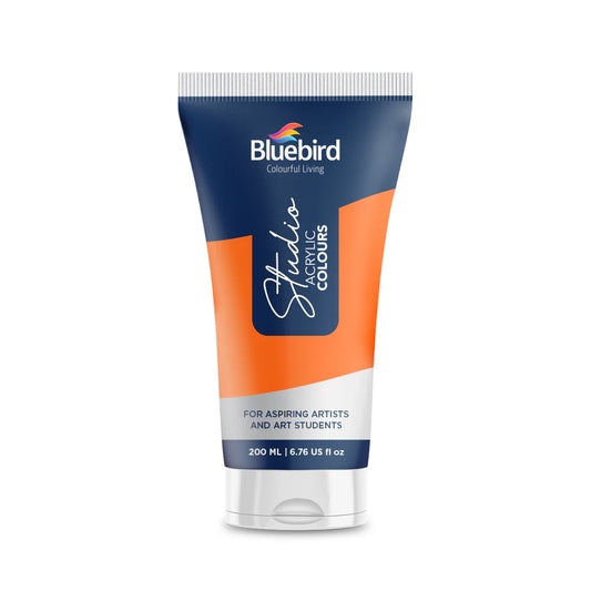 Acrylic Studio Color 200 ml | Primary Tangerine | Bluebird