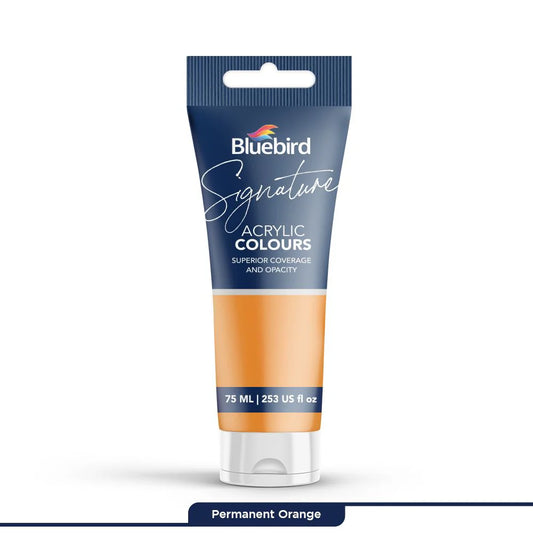 Signature Acrylic Colours 75 ml | Permanent Orange | Bluebird