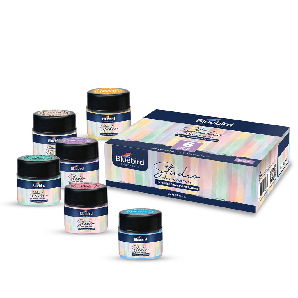 Studio Acrylic 25 ml | Set of 6 Pastel Shade