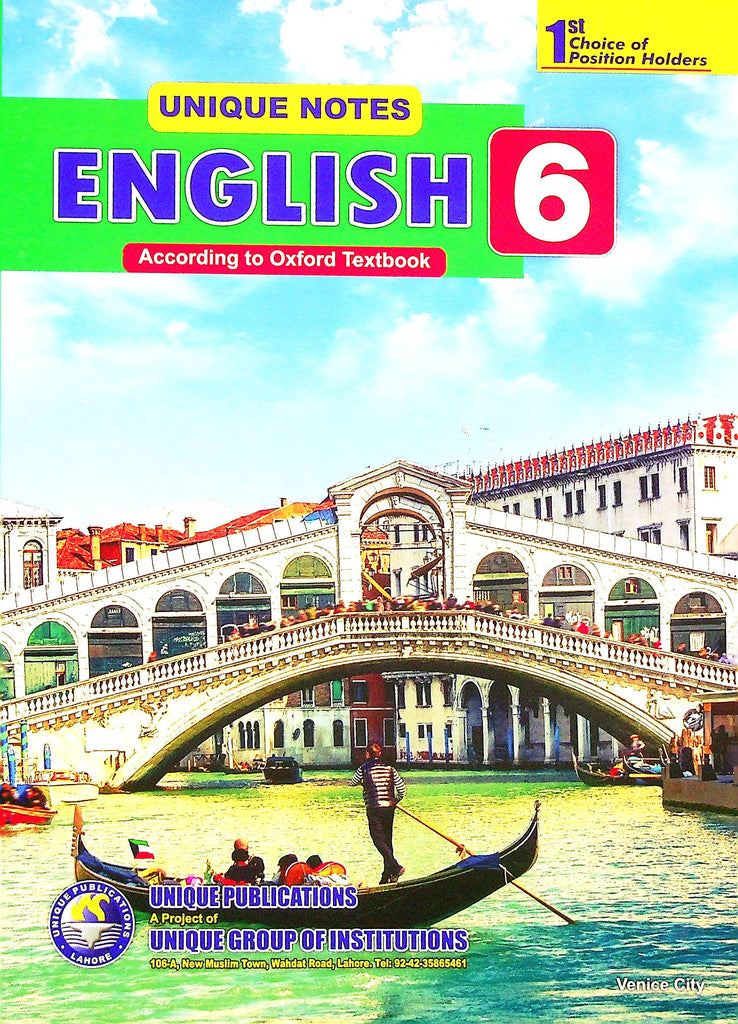 Unique Notes English class 6