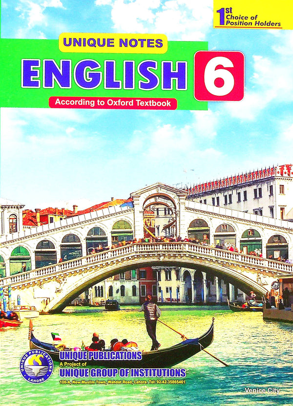 Unique Notes English class 6