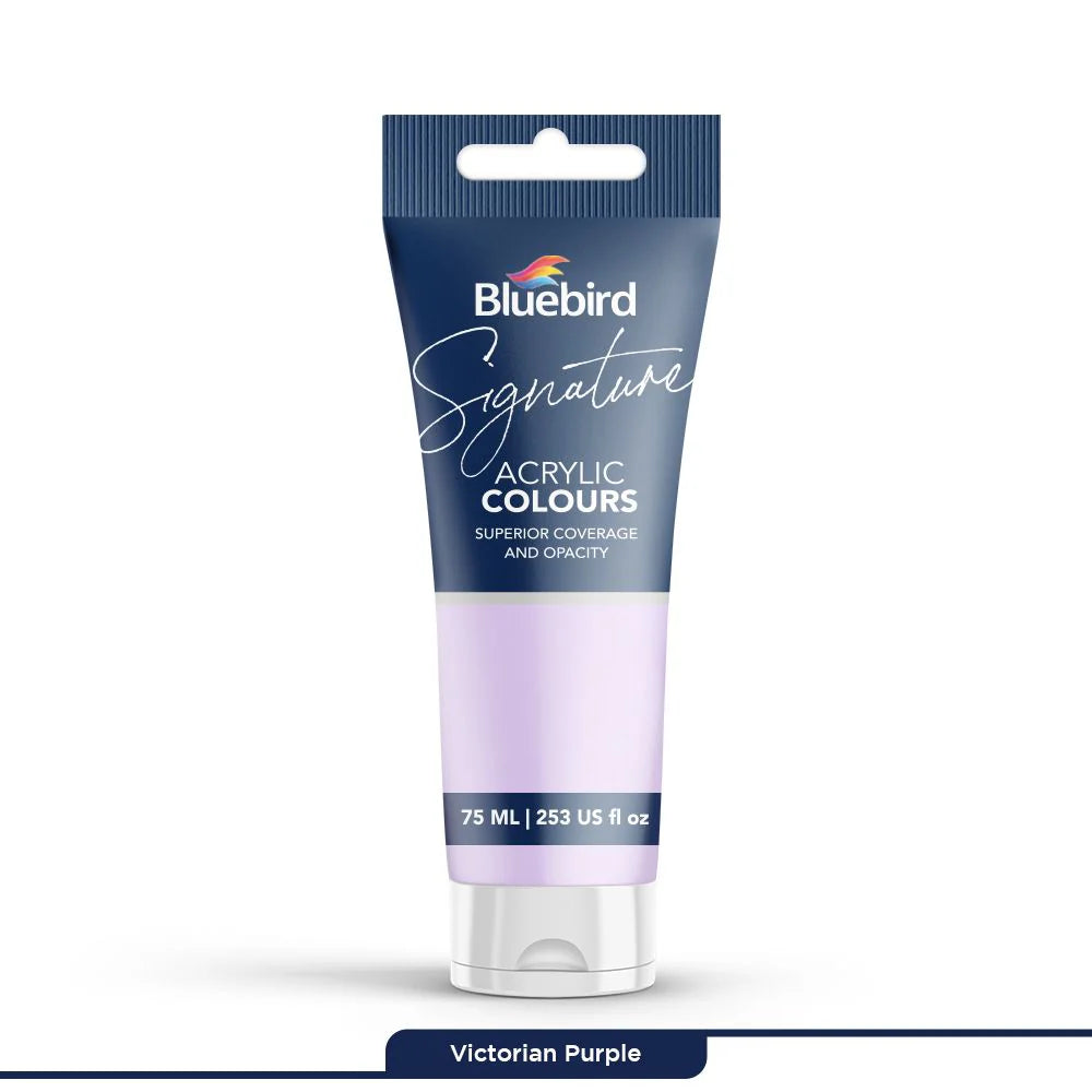 Signature Acrylic Colours 75 ml | Victorian Purple | Bluebird