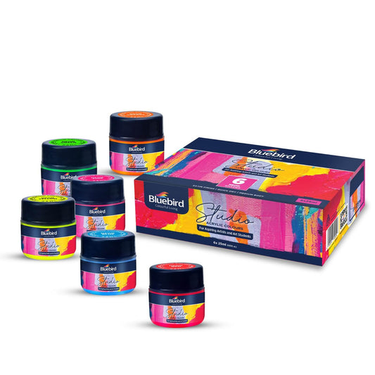 Studio Acrylic 25 ml | Set of 6 Neon Shade