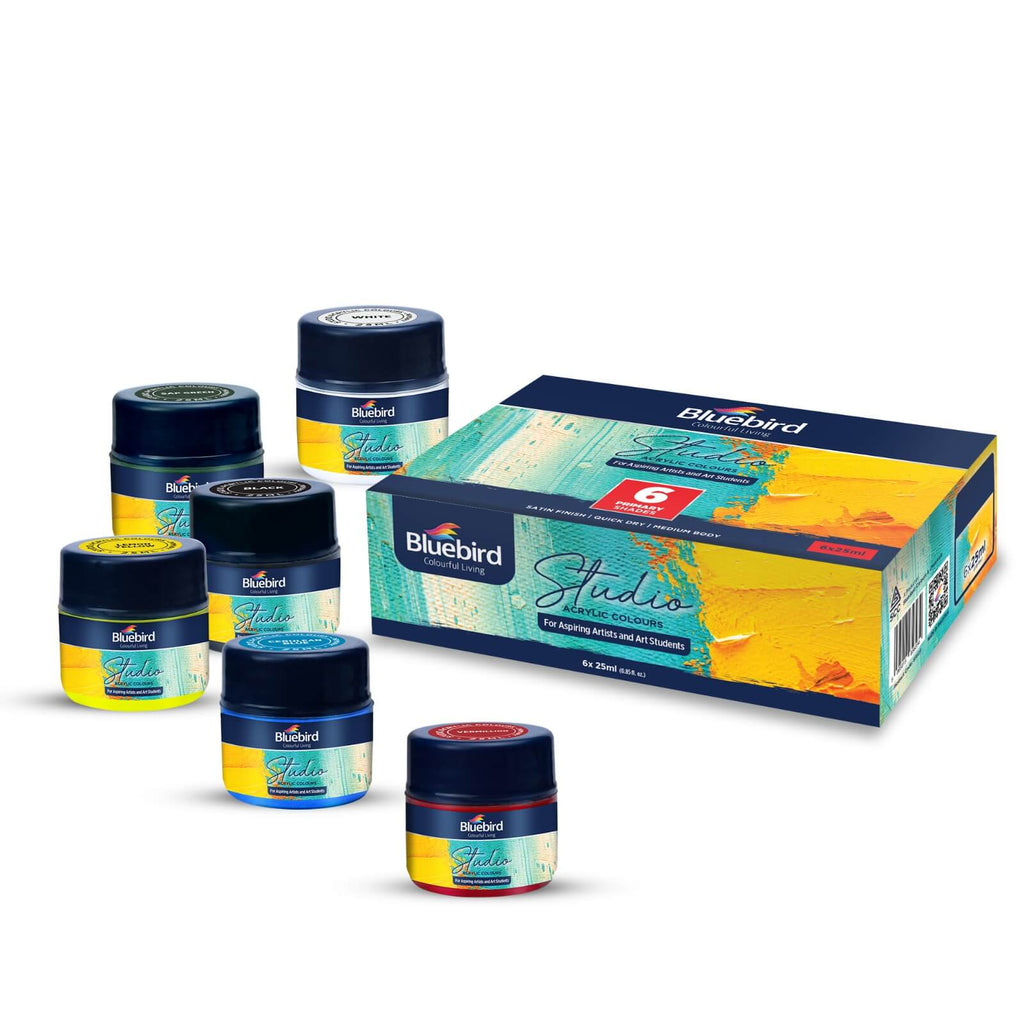 Studio Acrylic 25 ml | Set of 6 Primary Shade