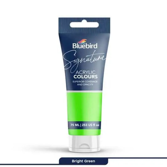 Signature Acrylic Colours 75 ml | Bright Green | Bluebird
