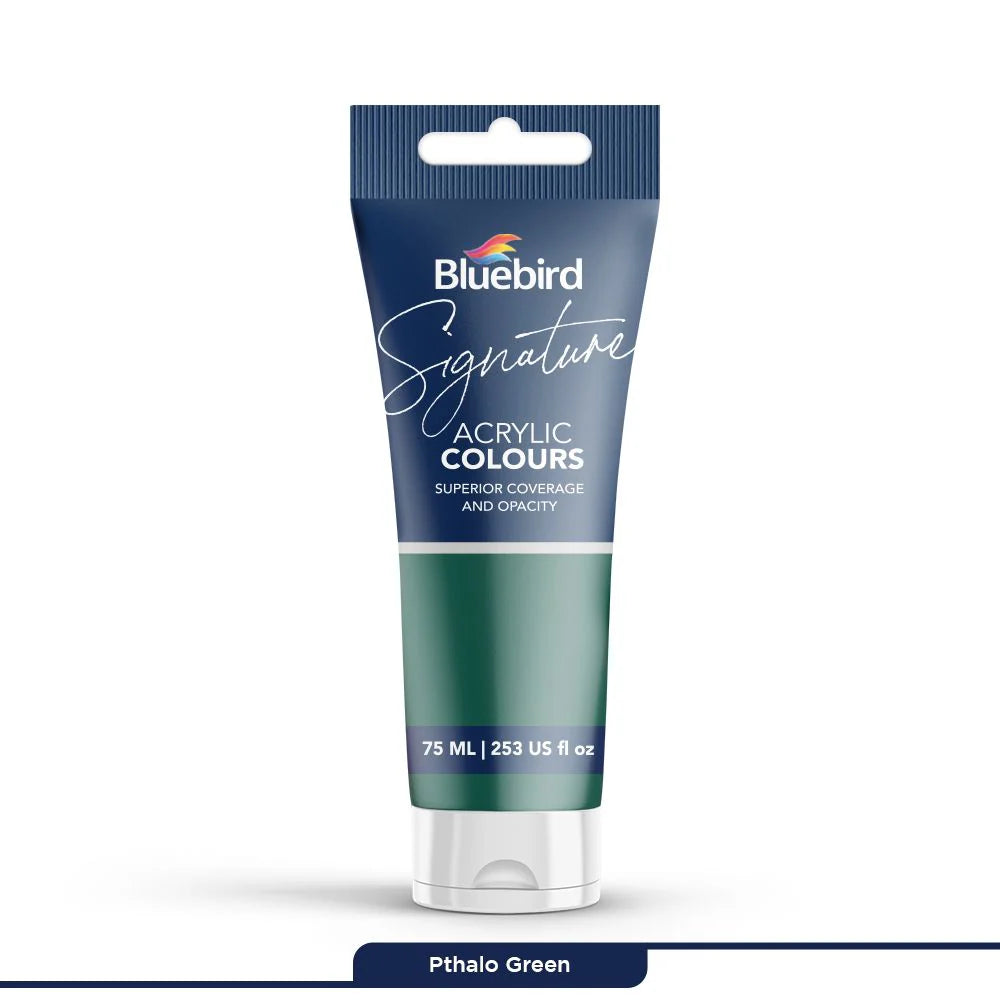 Signature Acrylic Colours 75 ml | Pthalo Green | Bluebird