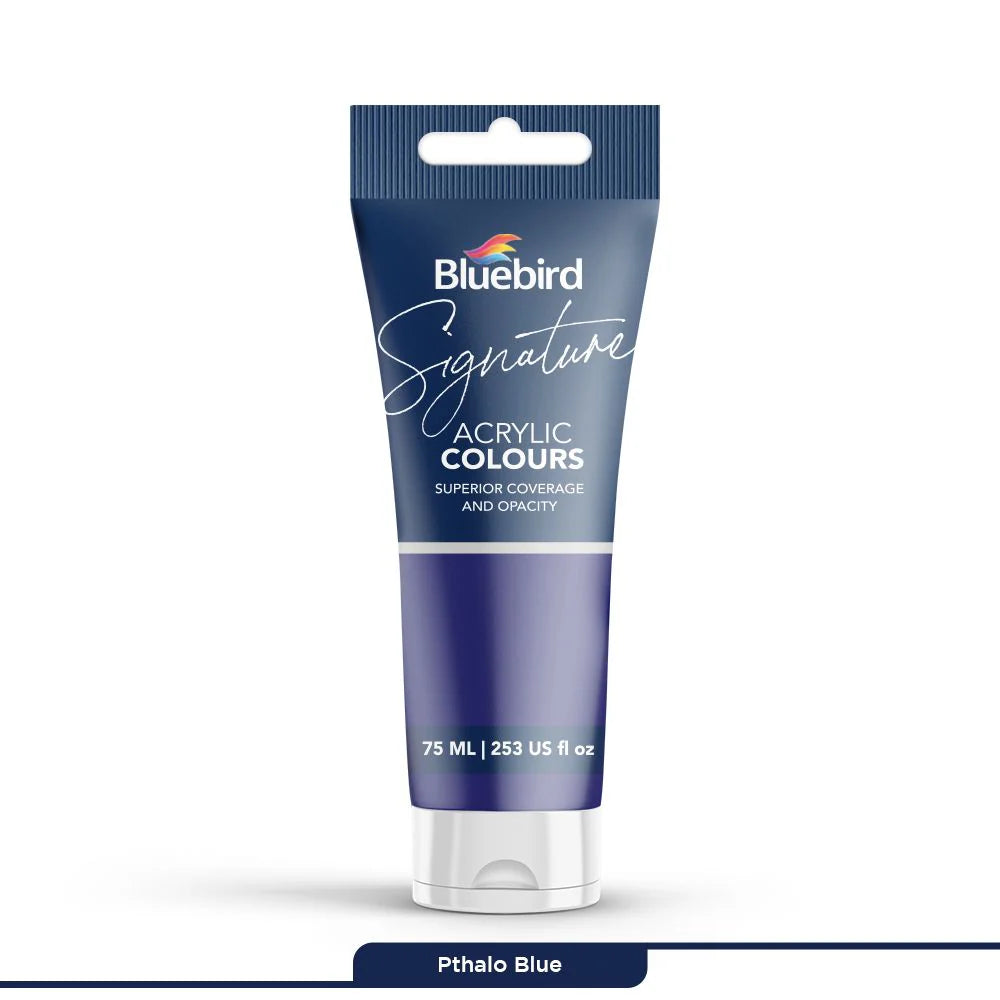 Signature Acrylic Colours 75 ml | Pthalo Blue | Bluebird