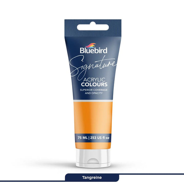 Signature Acrylic Colours 75 ml | Tangerine | Bluebird